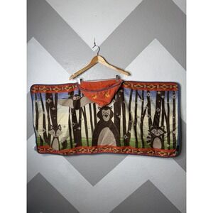 Pendleton Kids Hooded Towel Woodland Neighbors Cotton Bath Pool Beach Animals